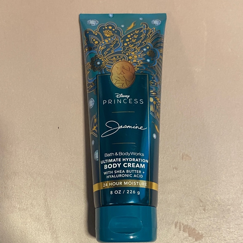 Bath & Body Works Jasmine Body Cream - Teal and Gold